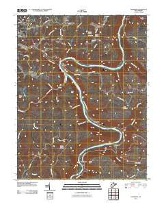 Thurmond West Virginia Historical topographic map, 1:24000 scale, 7.5 X 7.5 Minute, Year 2011