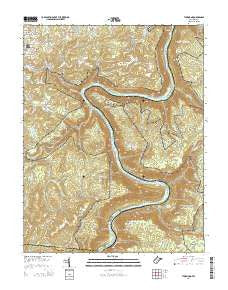 Thurmond West Virginia Historical topographic map, 1:24000 scale, 7.5 X 7.5 Minute, Year 2014
