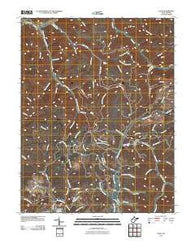 Tioga West Virginia Historical topographic map, 1:24000 scale, 7.5 X 7.5 Minute, Year 2010