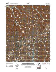 Tioga West Virginia Historical topographic map, 1:24000 scale, 7.5 X 7.5 Minute, Year 2010