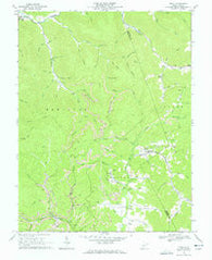 Tioga West Virginia Historical topographic map, 1:24000 scale, 7.5 X 7.5 Minute, Year 1966