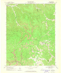 Tioga West Virginia Historical topographic map, 1:24000 scale, 7.5 X 7.5 Minute, Year 1966