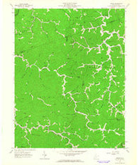 Trace West Virginia Historical topographic map, 1:24000 scale, 7.5 X 7.5 Minute, Year 1963