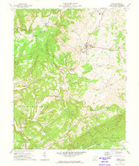 Union West Virginia Historical topographic map, 1:24000 scale, 7.5 X 7.5 Minute, Year 1971