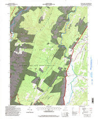 Upper Tract West Virginia Historical topographic map, 1:24000 scale, 7.5 X 7.5 Minute, Year 1995