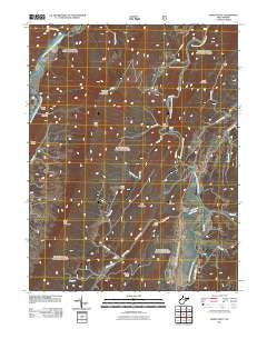 Upper Tract West Virginia Historical topographic map, 1:24000 scale, 7.5 X 7.5 Minute, Year 2011