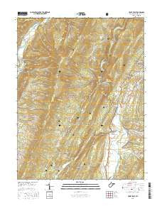 Upper Tract West Virginia Current topographic map, 1:24000 scale, 7.5 X 7.5 Minute, Year 2016