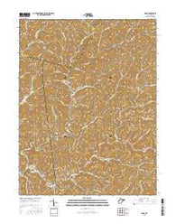 Vadis West Virginia Current topographic map, 1:24000 scale, 7.5 X 7.5 Minute, Year 2016