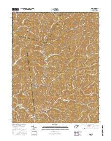 Vadis West Virginia Current topographic map, 1:24000 scale, 7.5 X 7.5 Minute, Year 2016