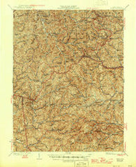 Vadis West Virginia Historical topographic map, 1:62500 scale, 15 X 15 Minute, Year 1927