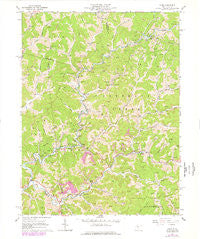 Vadis West Virginia Historical topographic map, 1:24000 scale, 7.5 X 7.5 Minute, Year 1964