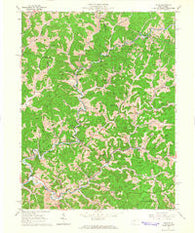 Vadis West Virginia Historical topographic map, 1:24000 scale, 7.5 X 7.5 Minute, Year 1964