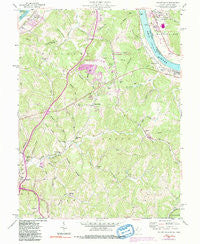 Valley Mills West Virginia Historical topographic map, 1:24000 scale, 7.5 X 7.5 Minute, Year 1957