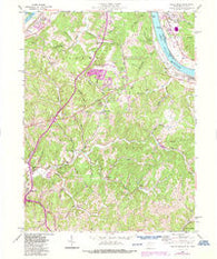 Valley Mills West Virginia Historical topographic map, 1:24000 scale, 7.5 X 7.5 Minute, Year 1957
