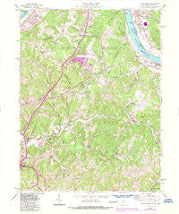 Valley Mills West Virginia Historical topographic map, 1:24000 scale, 7.5 X 7.5 Minute, Year 1957