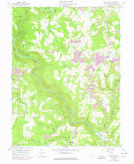 Valley Point West Virginia Historical topographic map, 1:24000 scale, 7.5 X 7.5 Minute, Year 1959