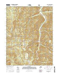 Valley Head West Virginia Current topographic map, 1:24000 scale, 7.5 X 7.5 Minute, Year 2016