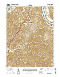 Valley Mills West Virginia Historical topographic map, 1:24000 scale, 7.5 X 7.5 Minute, Year 2014