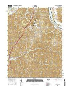 Valley Mills West Virginia Current topographic map, 1:24000 scale, 7.5 X 7.5 Minute, Year 2016