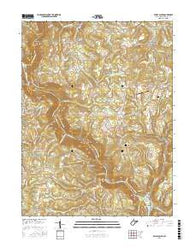 Valley Point West Virginia Current topographic map, 1:24000 scale, 7.5 X 7.5 Minute, Year 2016