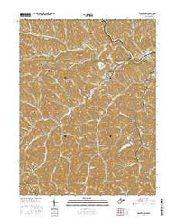 Wadestown West Virginia Current topographic map, 1:24000 scale, 7.5 X 7.5 Minute, Year 2016
