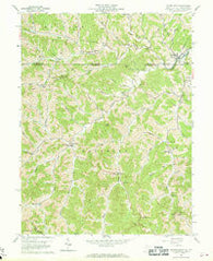 Wadestown West Virginia Historical topographic map, 1:24000 scale, 7.5 X 7.5 Minute, Year 1958