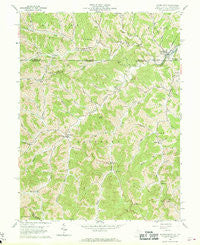Wadestown West Virginia Historical topographic map, 1:24000 scale, 7.5 X 7.5 Minute, Year 1958