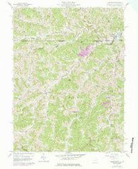 Wadestown West Virginia Historical topographic map, 1:24000 scale, 7.5 X 7.5 Minute, Year 1958