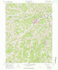 Wadestown West Virginia Historical topographic map, 1:24000 scale, 7.5 X 7.5 Minute, Year 1958