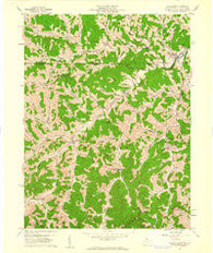 Wadestown West Virginia Historical topographic map, 1:24000 scale, 7.5 X 7.5 Minute, Year 1958