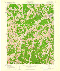 Wadestown West Virginia Historical topographic map, 1:24000 scale, 7.5 X 7.5 Minute, Year 1958