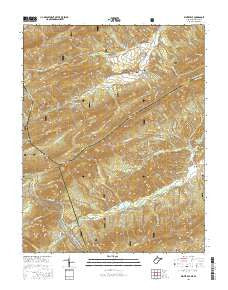 Waiteville West Virginia Current topographic map, 1:24000 scale, 7.5 X 7.5 Minute, Year 2016
