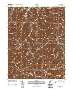 Walkersville West Virginia Historical topographic map, 1:24000 scale, 7.5 X 7.5 Minute, Year 2010