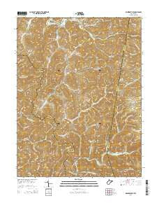 Walkersville West Virginia Historical topographic map, 1:24000 scale, 7.5 X 7.5 Minute, Year 2014