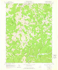 Walkersville West Virginia Historical topographic map, 1:24000 scale, 7.5 X 7.5 Minute, Year 1966