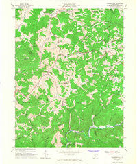 Walkersville West Virginia Historical topographic map, 1:24000 scale, 7.5 X 7.5 Minute, Year 1966