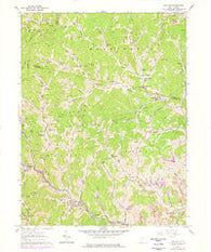 Wallace West Virginia Historical topographic map, 1:24000 scale, 7.5 X 7.5 Minute, Year 1960