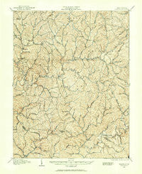 Walton West Virginia Historical topographic map, 1:62500 scale, 15 X 15 Minute, Year 1906