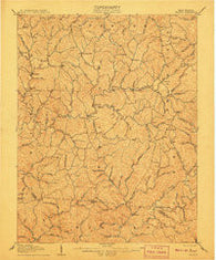 Walton West Virginia Historical topographic map, 1:62500 scale, 15 X 15 Minute, Year 1907