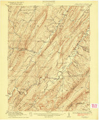 Wardensville West Virginia Historical topographic map, 1:62500 scale, 15 X 15 Minute, Year 1922