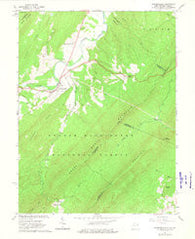 Wardensville West Virginia Historical topographic map, 1:24000 scale, 7.5 X 7.5 Minute, Year 1965