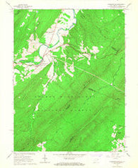 Wardensville West Virginia Historical topographic map, 1:24000 scale, 7.5 X 7.5 Minute, Year 1965