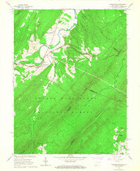 Wardensville West Virginia Historical topographic map, 1:24000 scale, 7.5 X 7.5 Minute, Year 1965