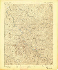 Warfield West Virginia Historical topographic map, 1:125000 scale, 30 X 30 Minute, Year 1887