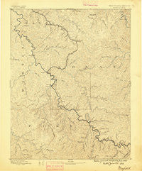 Warfield West Virginia Historical topographic map, 1:125000 scale, 30 X 30 Minute, Year 1891