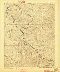 Warfield West Virginia Historical topographic map, 1:125000 scale, 30 X 30 Minute, Year 1891