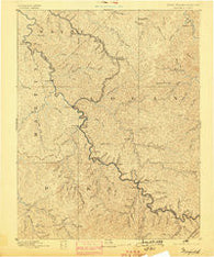 Warfield West Virginia Historical topographic map, 1:125000 scale, 30 X 30 Minute, Year 1891