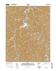 Wayne West Virginia Current topographic map, 1:24000 scale, 7.5 X 7.5 Minute, Year 2016