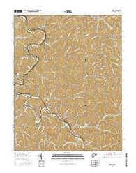 Webb West Virginia Current topographic map, 1:24000 scale, 7.5 X 7.5 Minute, Year 2016