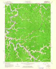 Webb West Virginia Historical topographic map, 1:24000 scale, 7.5 X 7.5 Minute, Year 1963